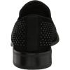 Stacy Adams Boys Swagger Studded Ornament Slip on Loafer(Black)