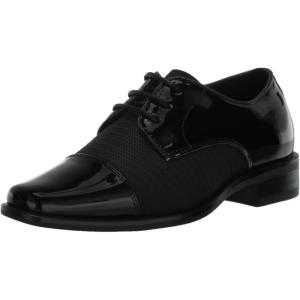 Stacy Adams Boys Pharaoh Cap Toe Oxford(Black)