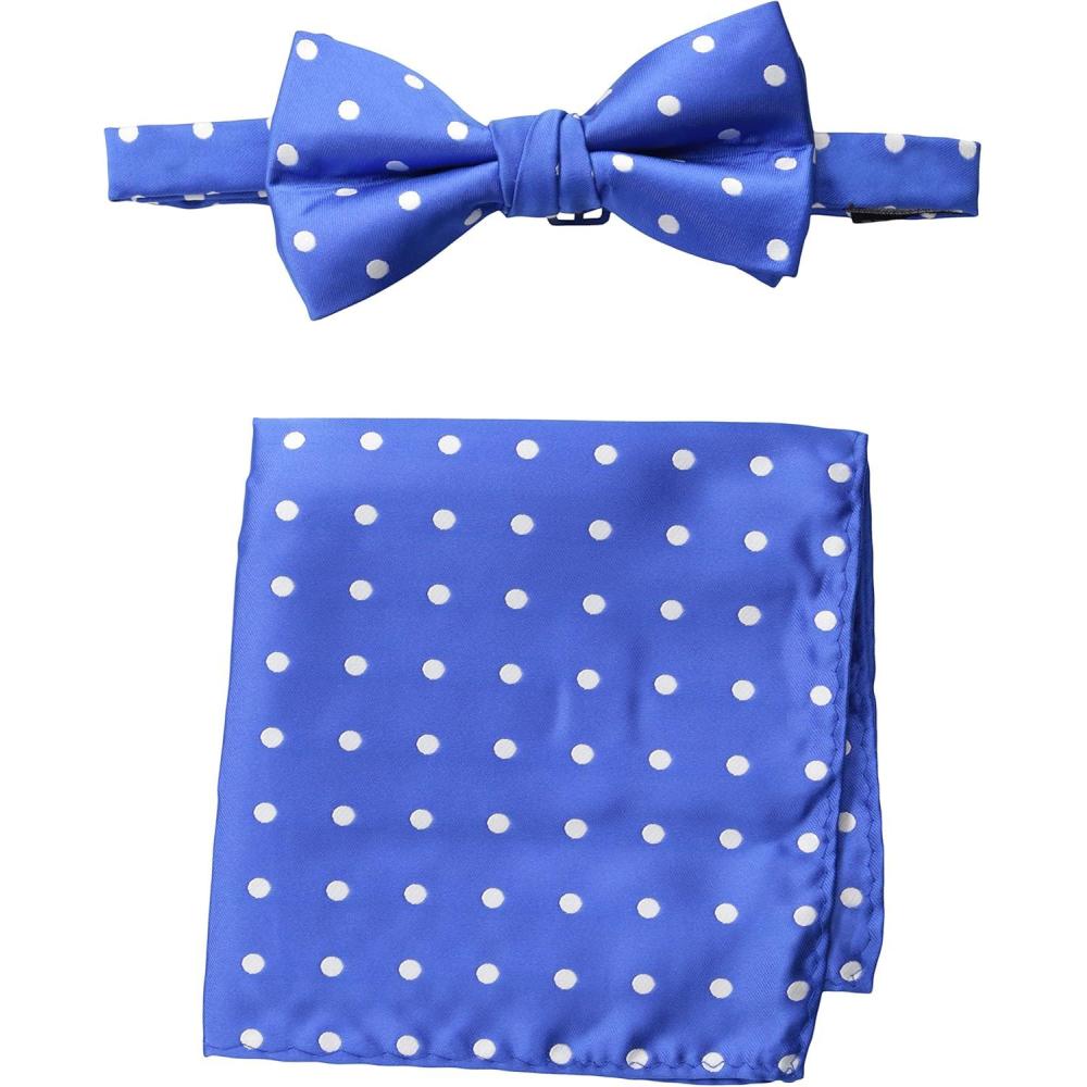 image:imageStacy Adams Mens Satin Dot Bow Tie SetRoyal