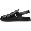 STACY ADAMS mens Montego Slingback Buckle Sandal(Black)
