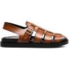 STACY ADAMS mens Montego Slingback Buckle Sandal(Cognac)