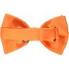STACY ADAMS mens Satin Solid Bow TieBow Tie(Orange)
