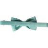 STACY ADAMS mens Satin Solid Bow TieBow Tie(Turquoise)