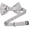 Stacy Adams Men’s Solid Bow Tie(Silver)