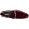 Stacy Adams Mens Sprague Moc Toe Slip on(Burgundy)