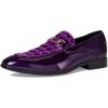 Stacy Adams Mens Sprague Moc Toe Slip on(Purple)
