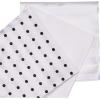 Stacy Adams mens 3 Pack Satin Neckties Solid Striped Dots With Pocket Squares(White)