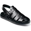 STACY ADAMS mens Montego Slingback Buckle Sandal(Black)