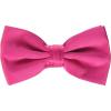 STACY ADAMS mens Satin Solid Bow TieBow Tie(Fuchsia)