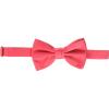 STACY ADAMS mens Satin Solid Bow TieBow Tie(Hot Pink)
