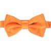 STACY ADAMS mens Satin Solid Bow TieBow Tie(Orange)