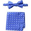 Stacy Adams Men’s Satin Dot Bow Tie Set(Royal)