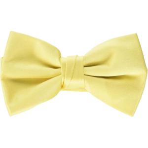STACY ADAMS mens Satin Solid Bow TieBow Tie(Banana)