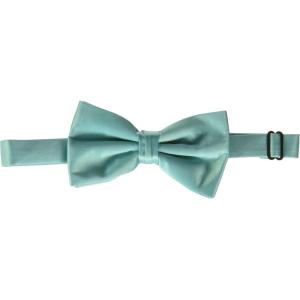 STACY ADAMS mens Satin Solid Bow TieBow Tie(Turquoise)