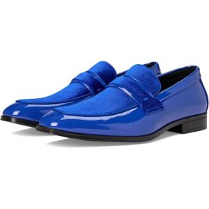 Stacy Adams Mens Spratley Saddle Slip on(Royal Blue)
