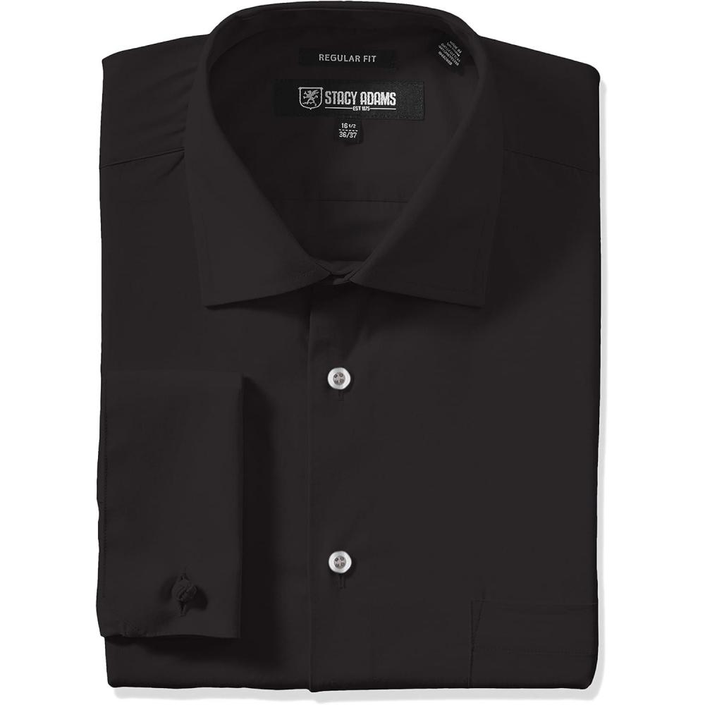 image:imageStacy Adams Mens BigTall Adjustable Collar Dress ShirtBlack