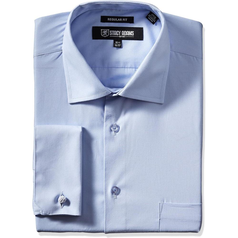 image:imageStacy Adams Mens BigTall Adjustable Collar Dress ShirtBlue