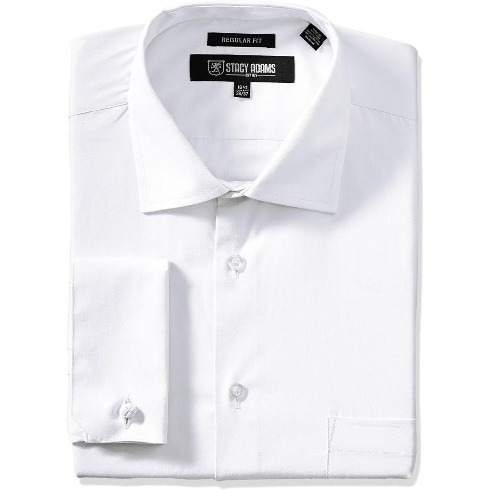image:imageStacy Adams Mens BigTall Adjustable Collar Dress ShirtWhite