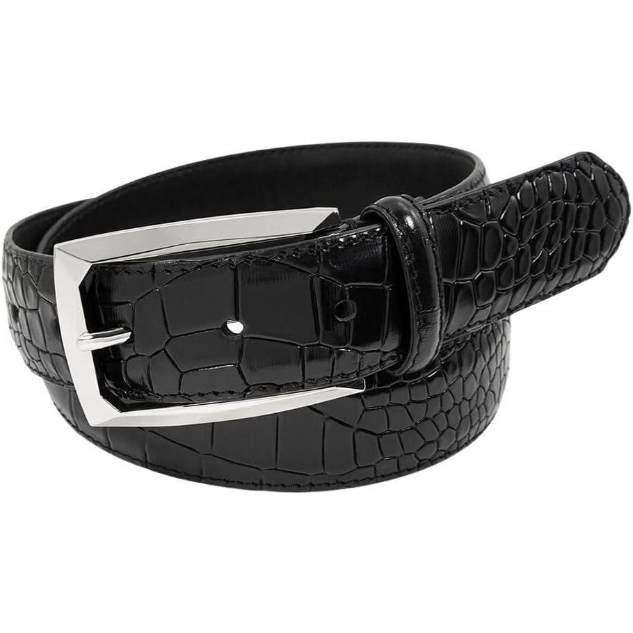 image:imageStacy Adams Mens Stacy Adams Leather Dress BeltOzzie Croc Black