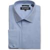 Stacy Adams Mens Stacy Adams Regular Fit Solid Blue Dress Shirt
