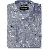 Stacy Adams Men’s Big & Tall Paisley Classic Fit Dress Shirt(Blue)