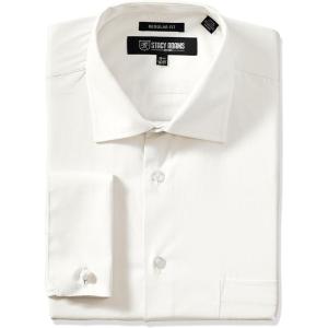 Stacy Adams Men’s Big-Tall Adjustable Collar Dress Shirt(Ecru)