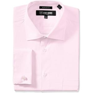 Stacy Adams Men’s Big-Tall Adjustable Collar Dress Shirt(Pink)