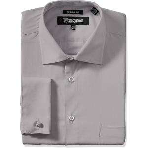 Stacy Adams Men’s Big-Tall Adjustable Collar Dress Shirt(Steel)