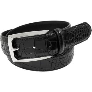 Stacy Adams Men’s Stacy Adam’s Leather Dress Belt(Ozzie Croc Black)