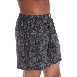 STACY ADAMS Men’s Big and Tall Boxer Short(Black Paisley)