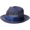 STACY ADAMS Men’s Paper Milan Pinch Front Fedora(Blue)