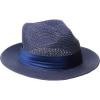 STACY ADAMS Men’s Paper Milan Pinch Front Fedora(Blue)